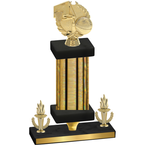 Premium Single Gold Glacier Victory Basketball Trophy