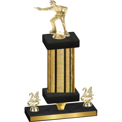 Premium Single Gold Glacier Year Shooter Trophy