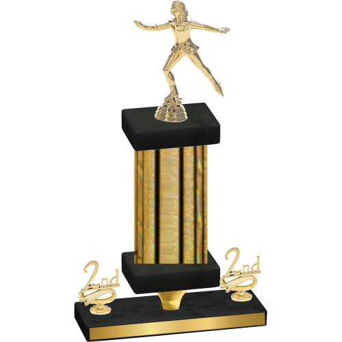 Premium Single Gold Glacier Second Place Skater Trophy