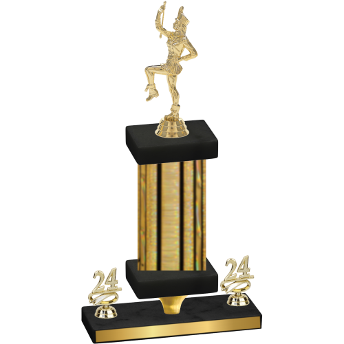 Premium Single Gold Glacier Year Majorette Trophy