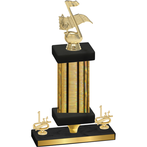 Premium Single Gold Glacier First Place Music Trophy