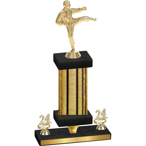 Premium Single Gold Glacier Year Karate Trophy
