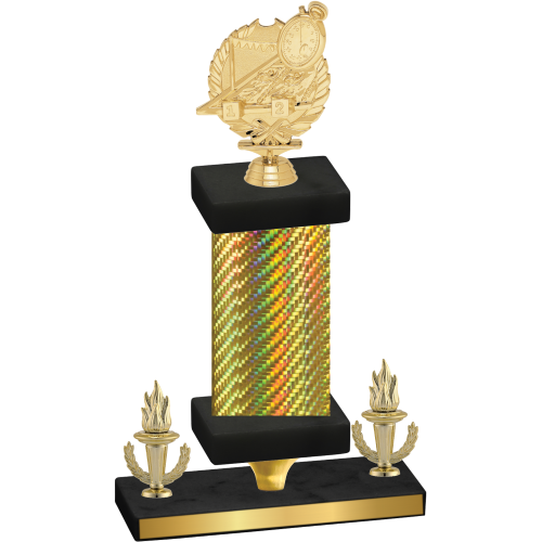 Premium Single Gold Carbon Fiber Victory Swimming Trophy