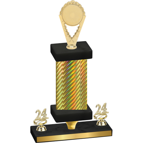 Premium Single Gold Carbon Fiber Year Insert Trophy
