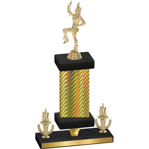 Premium Single Gold Carbon Fiber Victory Majorette Trophy