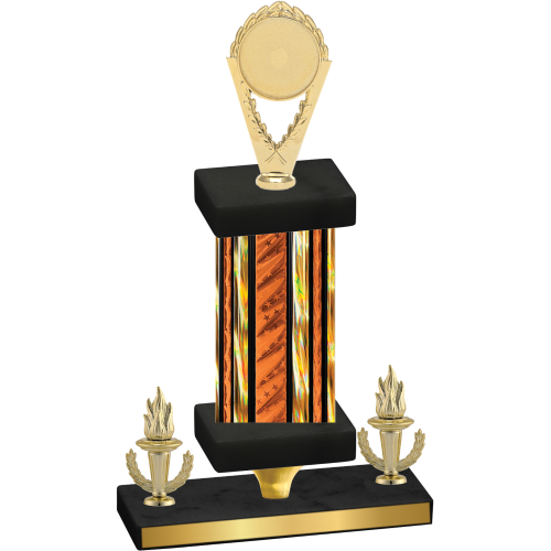 Premium Single Orange Glacier Victory Insert Trophy