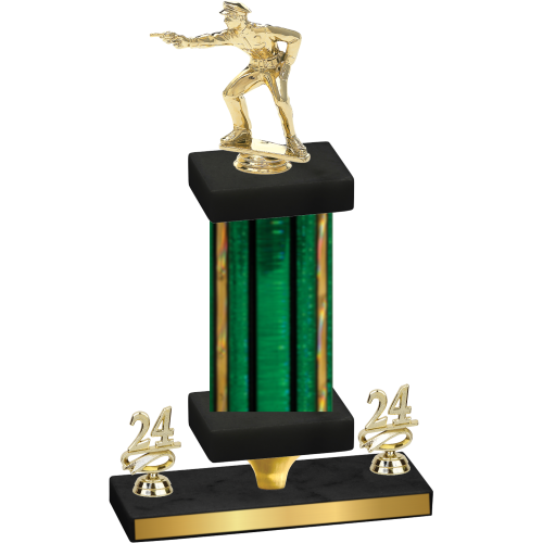 Premium Single Green Glacier Year Shooter Trophy