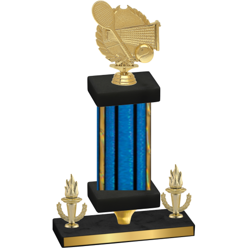 Premium Single Blue Glacier Victory Tennis Trophy