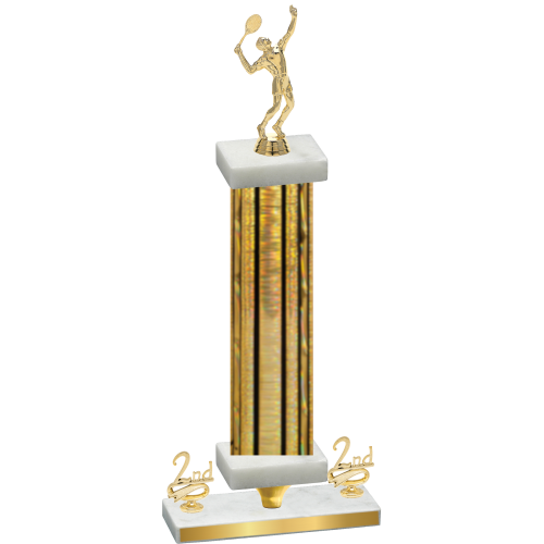 Premium Single Gold Glacier Second Place Tennis Trophy