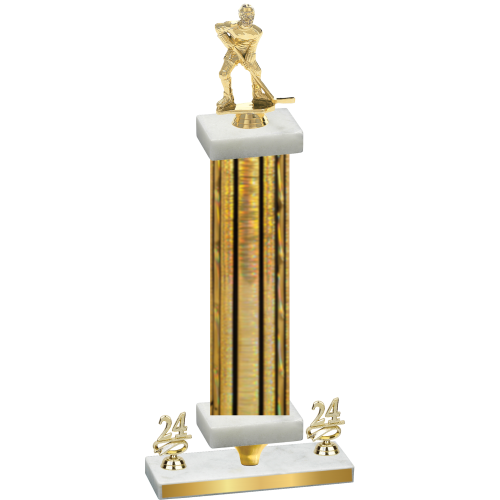Premium Single Gold Glacier Year Hockey Trophy