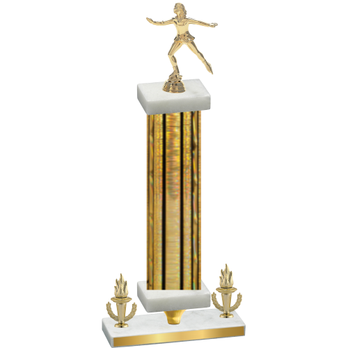 Premium Single Gold Glacier Victory Skater Trophy