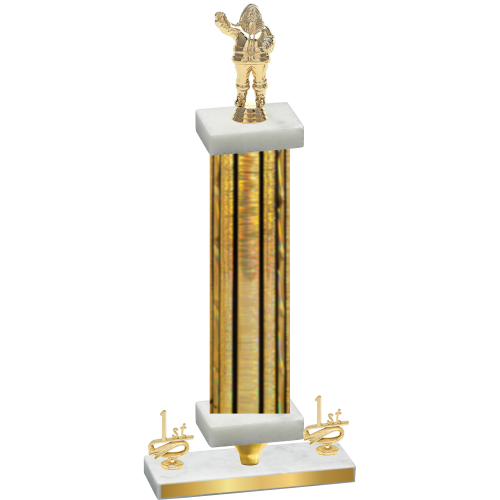 Premium Single Gold Glacier First Place Holiday Trophy
