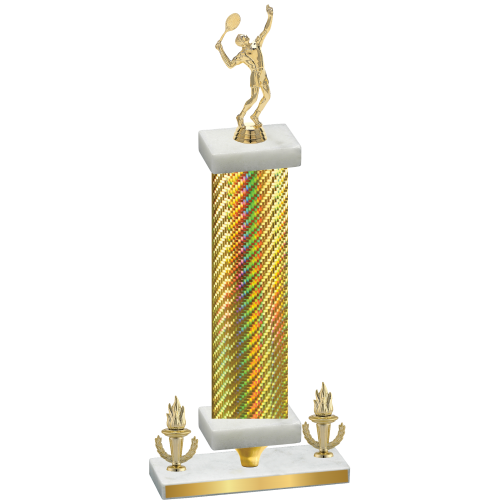 Premium Single Gold Carbon Fiber Victory Tennis Trophy