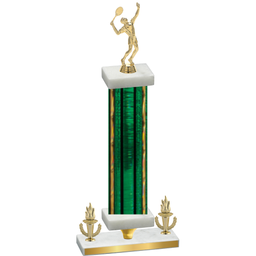 Premium Single Green Glacier Victory Tennis Trophy