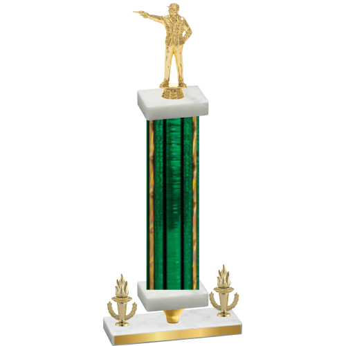 Premium Single Green Glacier Victory Shooter Trophy