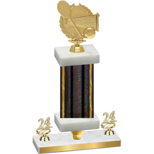 Premium Single Black Glacier Year Tennis Trophy