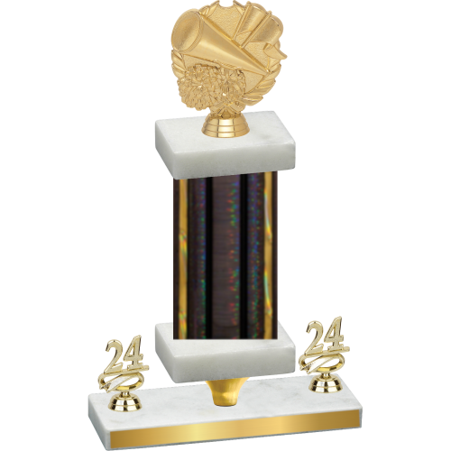 Premium Single Black Glacier Year Cheerleading Trophy