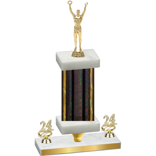 Premium Single Black Glacier Year Victory Trophy
