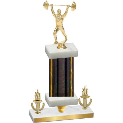 Premium Single Black Glacier Victory Weights Trophy