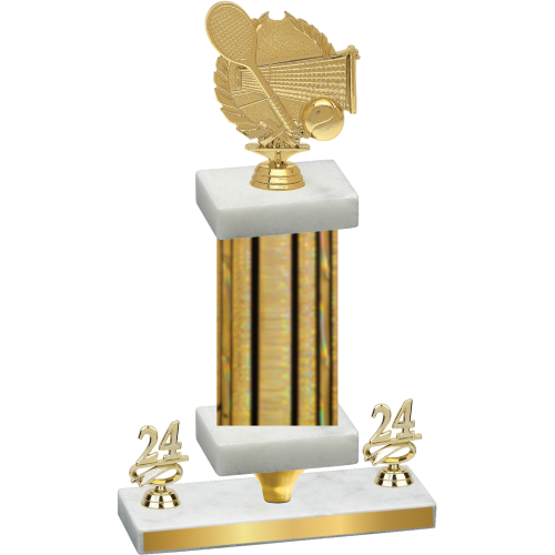 Premium Single Gold Glacier Year Tennis Trophy