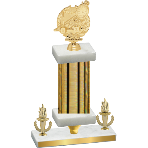 Premium Single Gold Glacier Victory Swimming Trophy