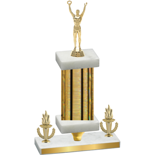 Premium Single Gold Glacier Victory Victory Trophy
