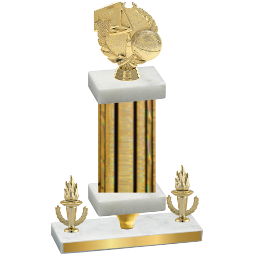 Premium Single Gold Glacier Victory Basketball Trophy