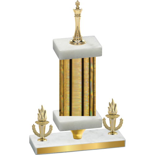 Premium Single Gold Glacier Victory Chess Trophy