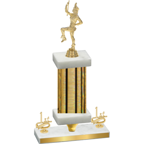 Premium Single Gold Glacier First Place Majorette Trophy