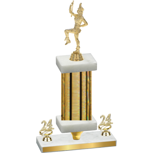 Premium Single Gold Glacier Year Majorette Trophy