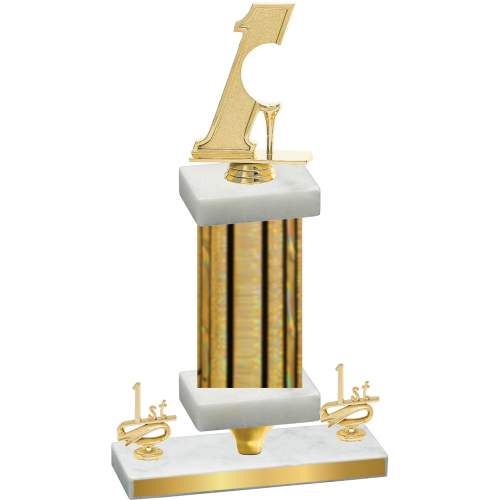 Premium Single Gold Glacier First Place Golf Trophy