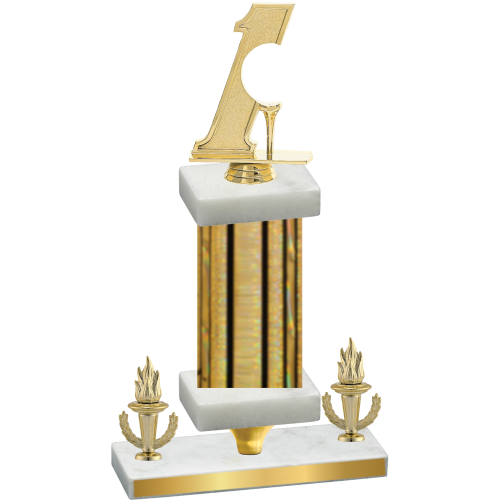 Premium Single Gold Glacier Victory Golf Trophy