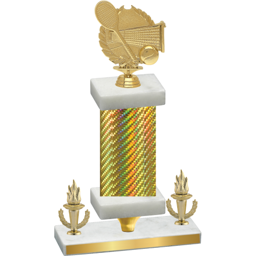 Premium Single Gold Carbon Fiber Victory Tennis Trophy