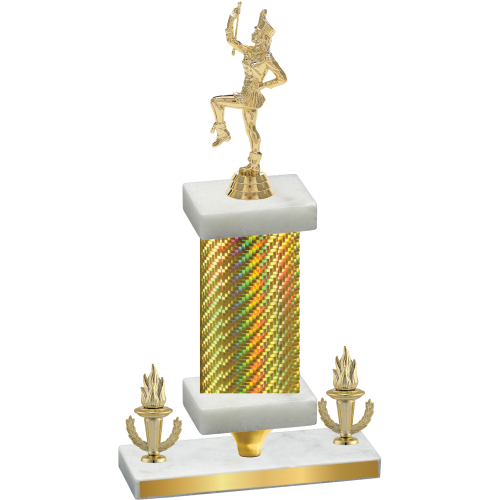 Premium Single Gold Carbon Fiber Victory Majorette Trophy