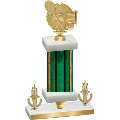 Premium Single Green Glacier Victory Tennis Trophy