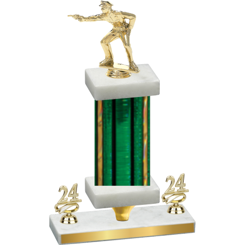 Premium Single Green Glacier Year Shooter Trophy
