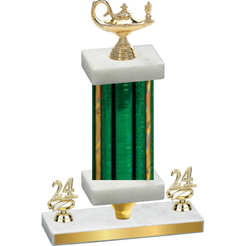 Premium Single Green Glacier Year Academics Trophy