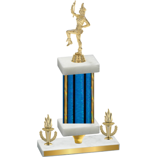 Premium Single Blue Glacier Victory Majorette Trophy