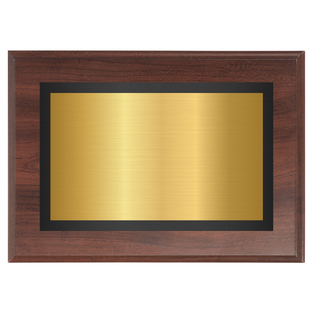 Cherry Two-Toned Full Plate Plaque with Black Background