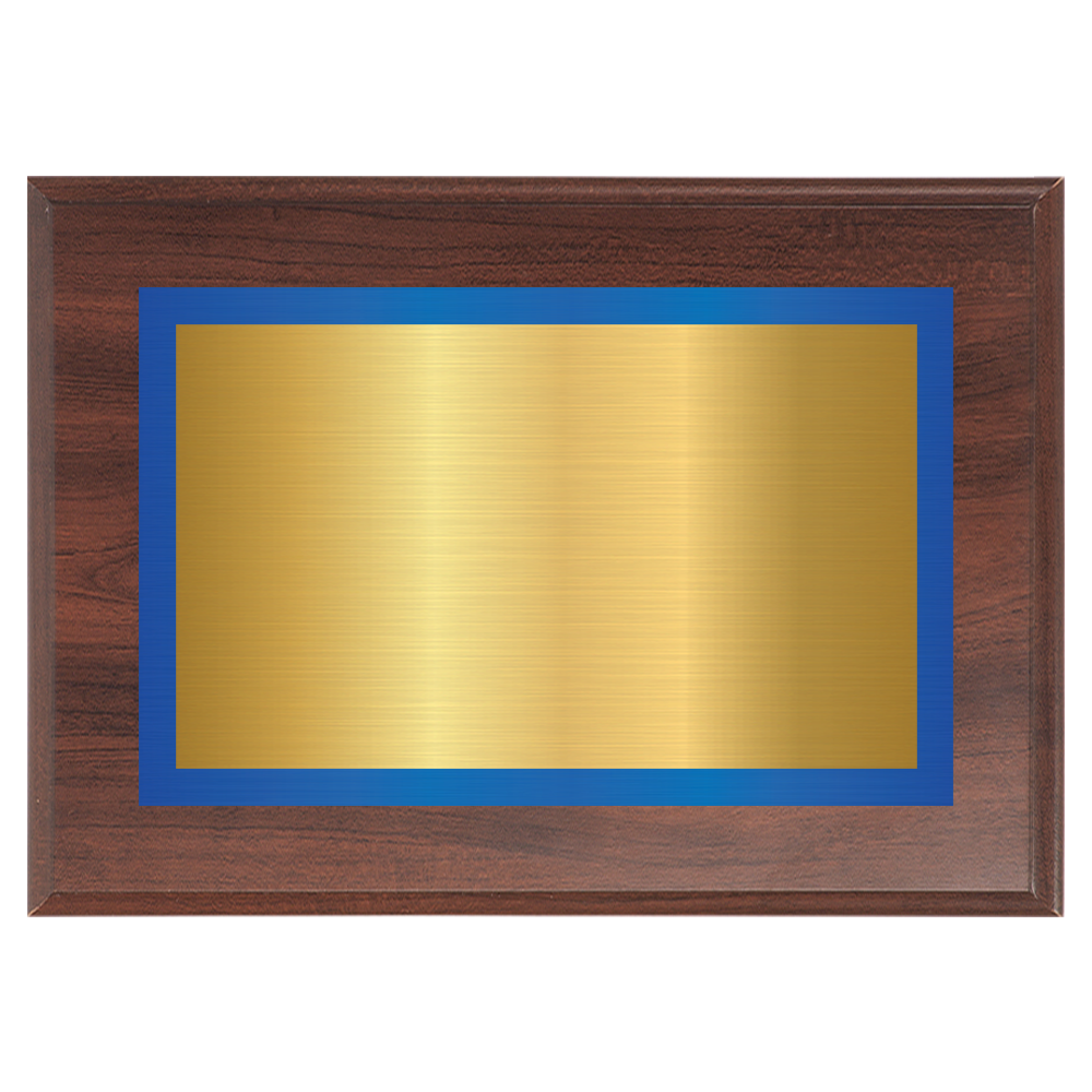 Cherry Two-Toned Full Plate Plaque with Blue Background