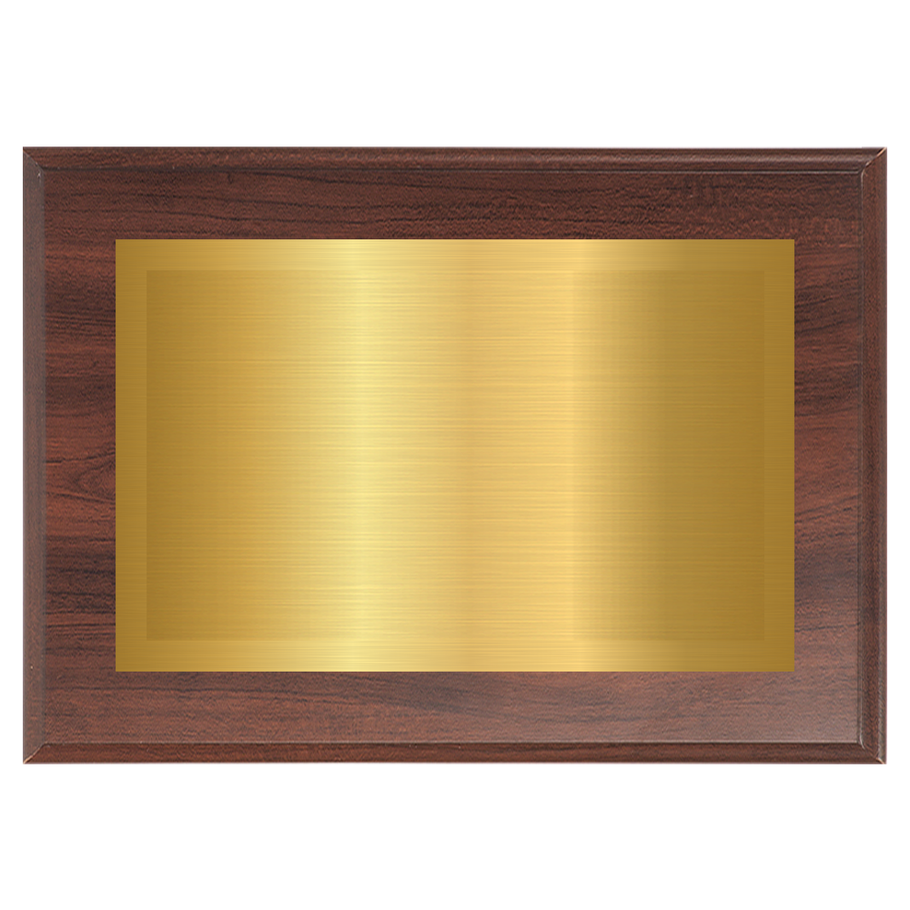 Cherry Two-Toned Full Plate Plaque with Gold Background