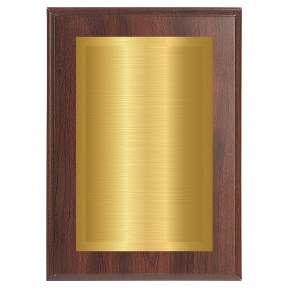 Cherry Two-Toned Full Plate Plaque with Gold Background