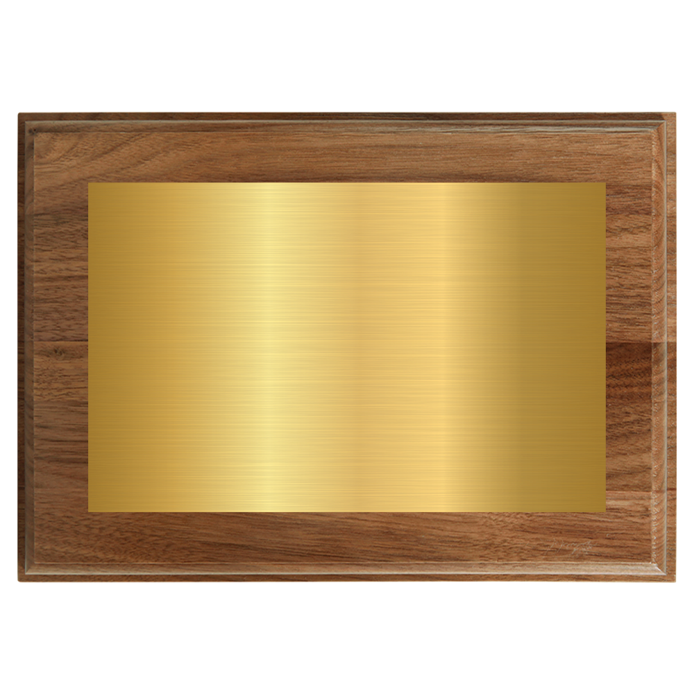 Genuine Walnut Full Plate Plaque