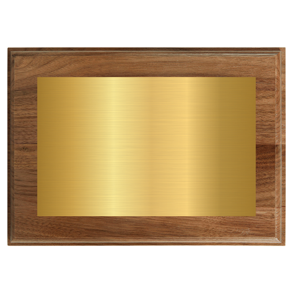 Genuine Walnut Full Plate Plaque