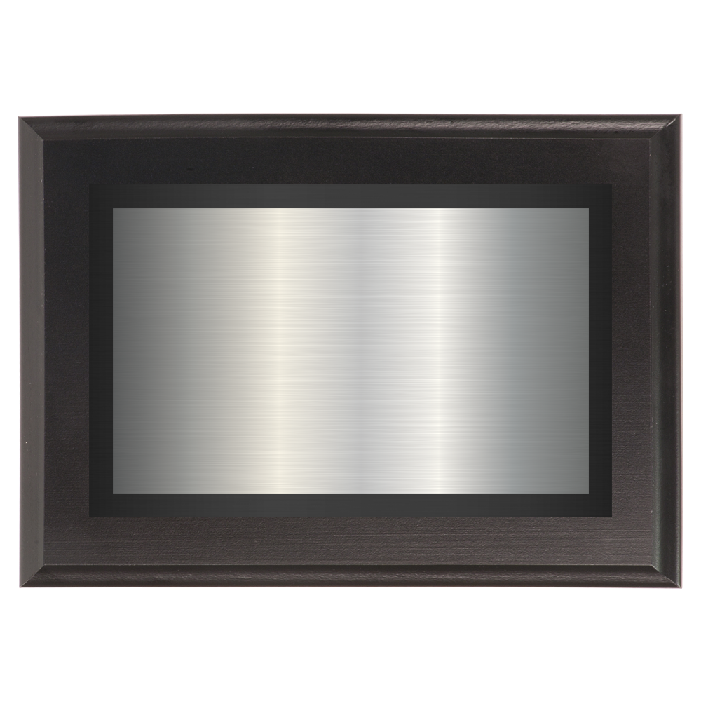 Black Two-Toned Full Plate Plaque with Black Background