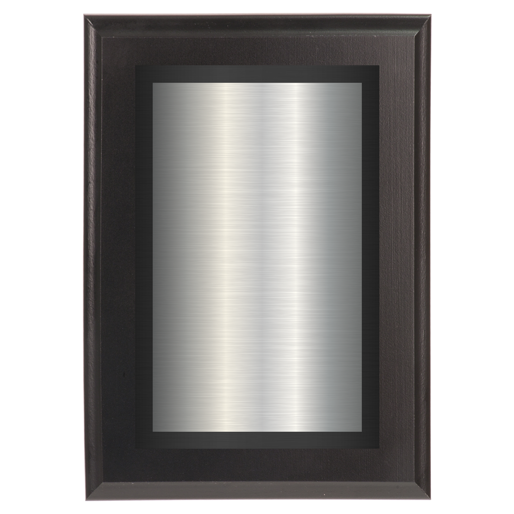 Black Two-Toned Full Plate Plaque with Black Background
