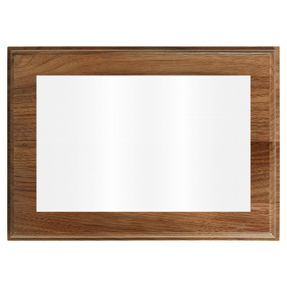 Genuine Walnut Full Plate Plaque
