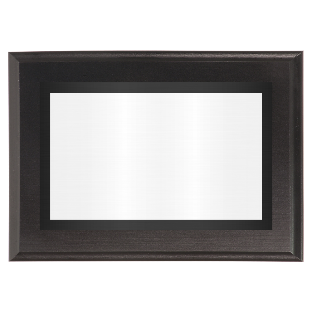 Black Two-Toned Full Plate Plaque with Black Background