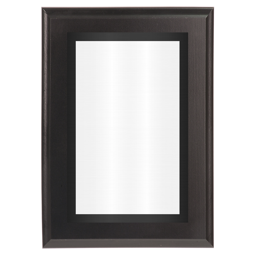 Black Two-Toned Full Plate Plaque with Black Background