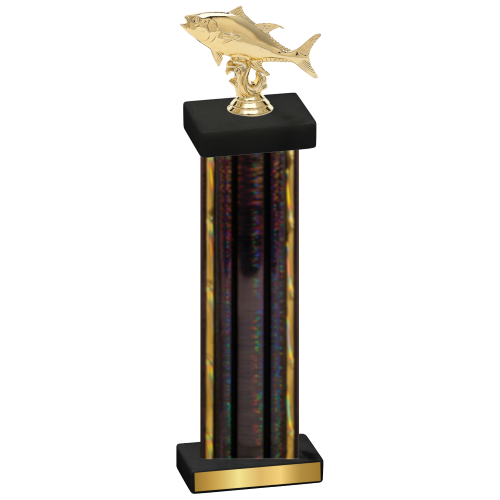 Single Black Glacier Fishing Trophy